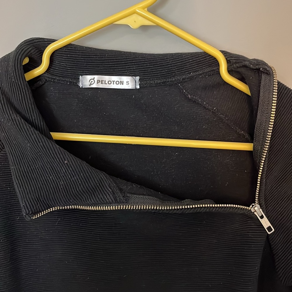 Lightly Worn Peloton Black Pullover - S - image 2